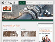 Tablet Screenshot of mhb-net.de